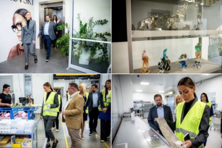 Zapošljavaju 308 subotičana, a jedna je od pet fabrika na svetu! Ministarka Mesarović posetila „Svarovski“, najavila nova ulaganja