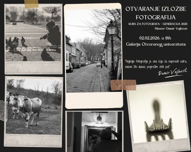 Predstavljanje nove generacije fotografa u Galeriji Otvorenog univerziteta Subotica
