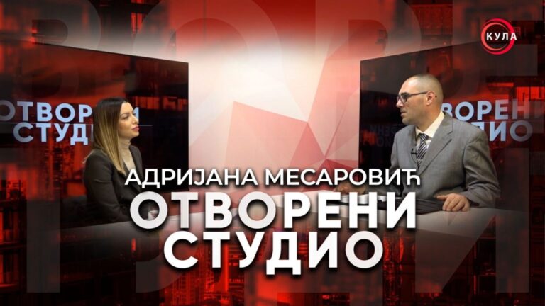 „OTVORENI STUDIO“: Adrijana Mesarović o razvoju privrede, investicijama i značaju političke stabilnosti