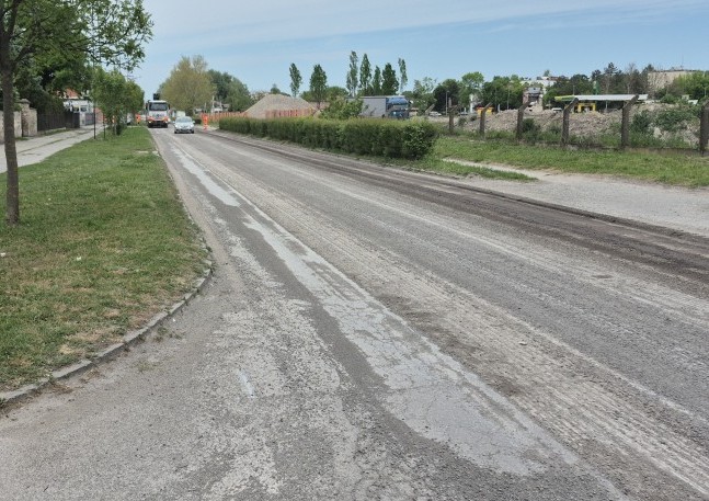 Radovi na putu u Ulici Đorđa Natoševića