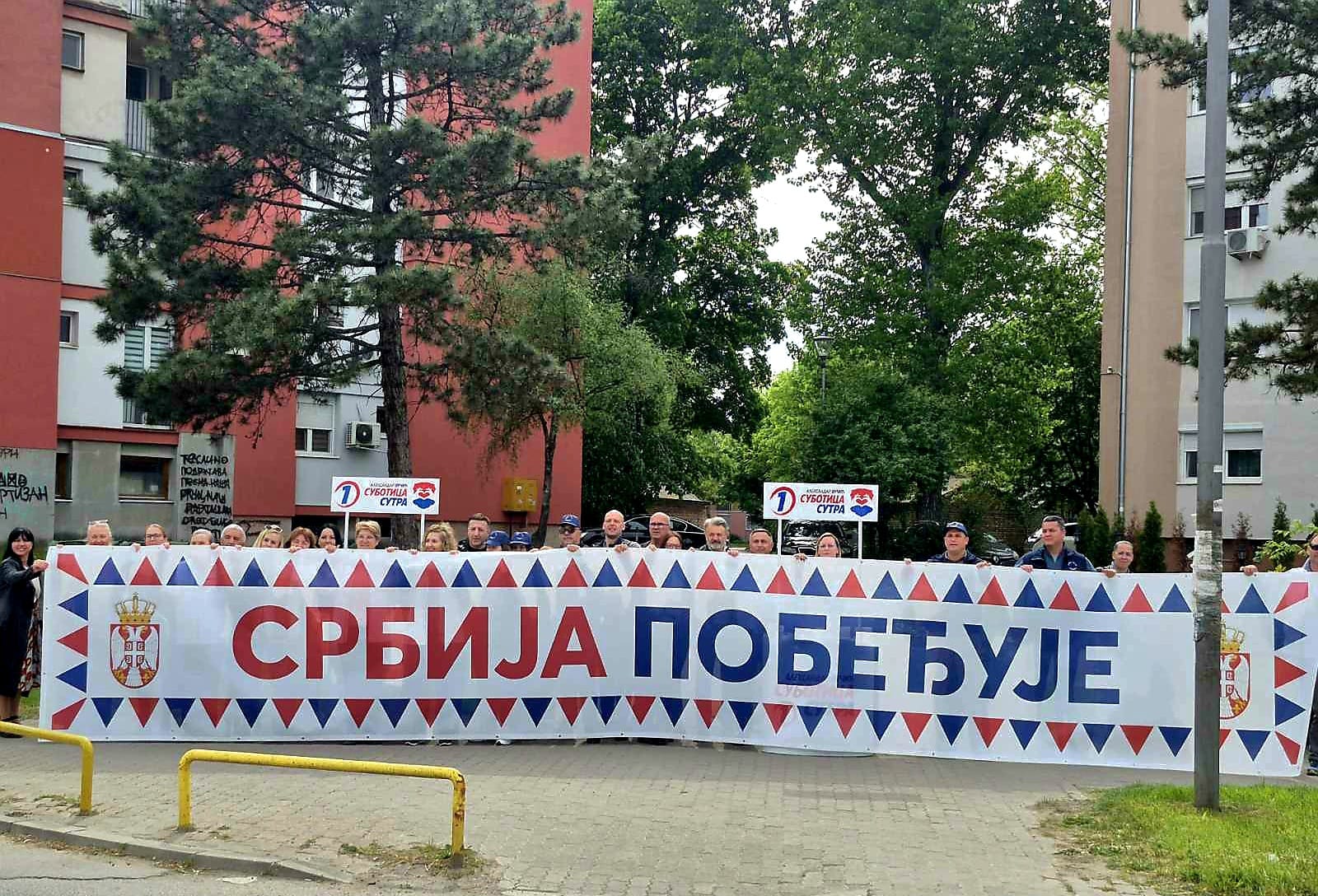 Akcija SNS u Subotici: Građani biraju sigurnost, rad i rezultate
