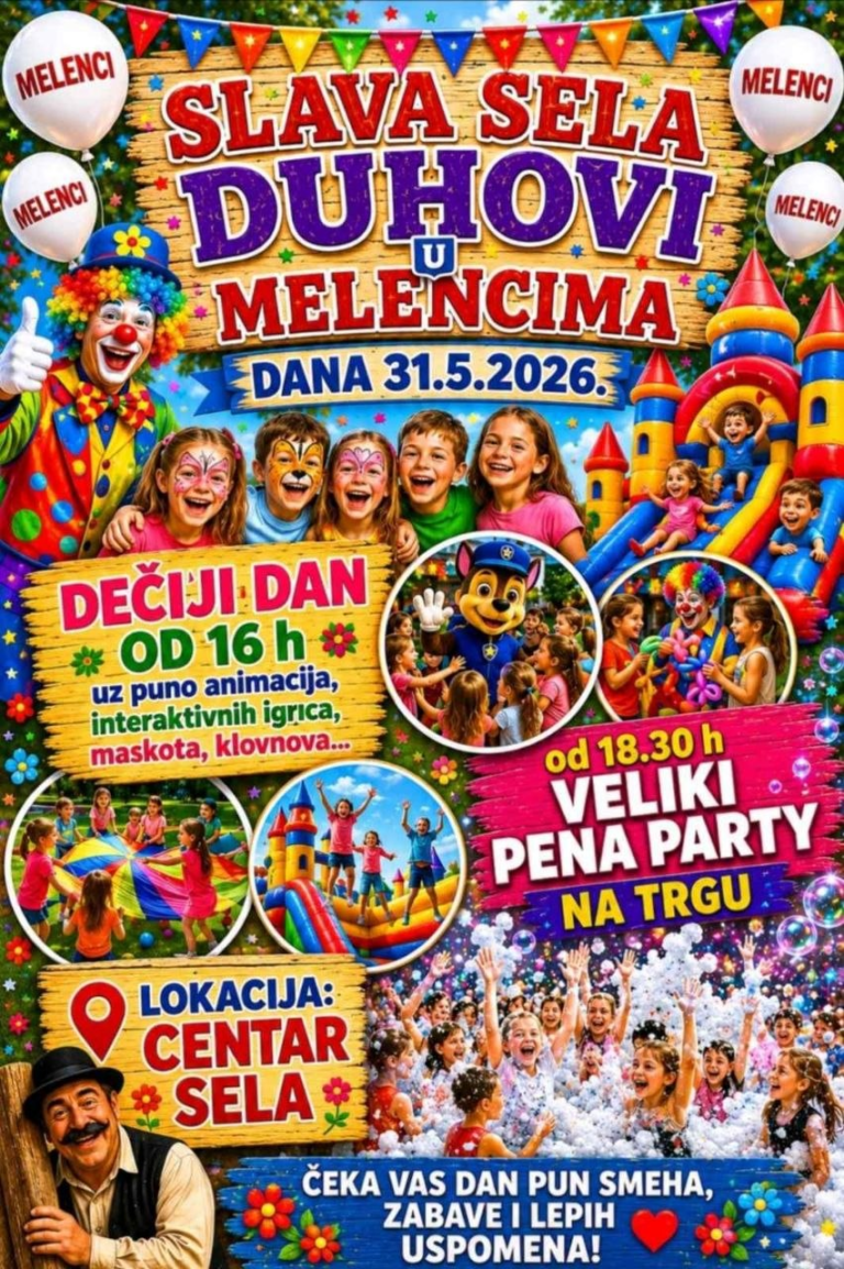 Melenci u znaku Duhova: Tradicija, druženje i bogat program okupili brojne posetioce