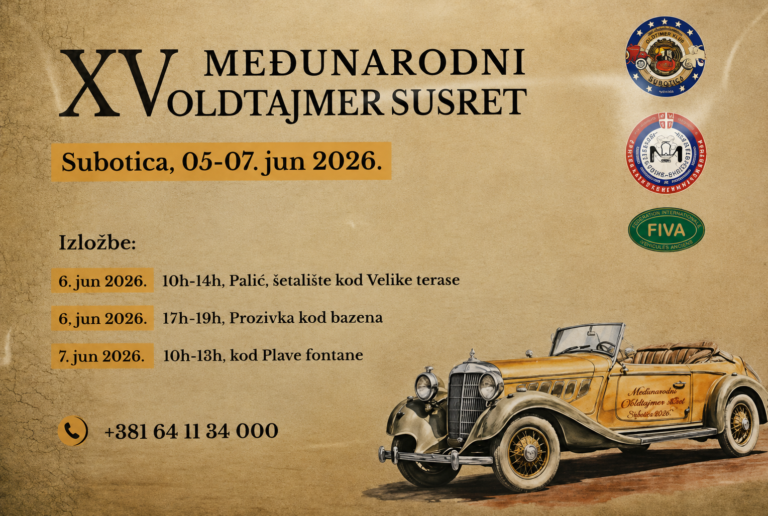 Više od 80 oldtajmera stiže u Suboticu